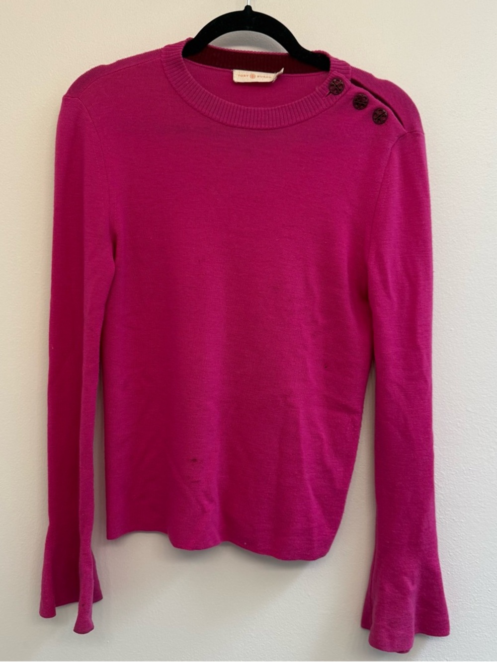 Tory Burch magenta sweater